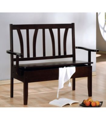 Monarch Cappuccino Storage Bench