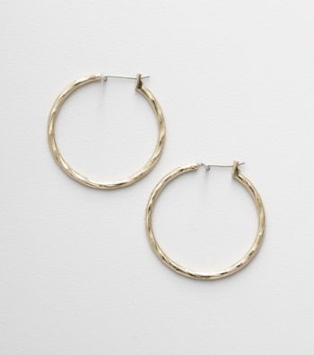 Napier® Goldtone Swirl Hoop Earrings