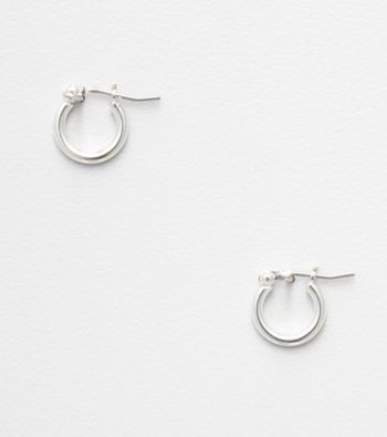 Napier® Silvertone Small Hoop Earrings