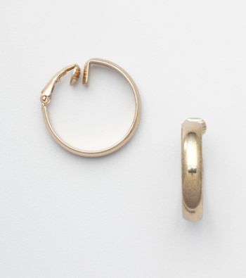 Napier® Goldtone Clip Hoop Earrings