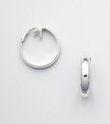 Napier® Silvertone Hoop Earring