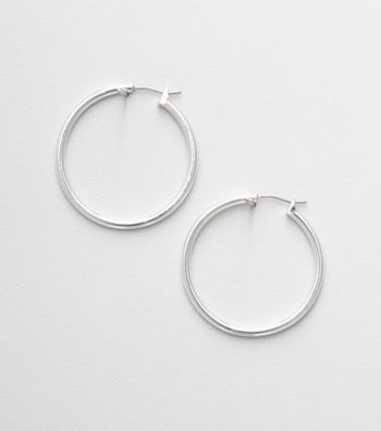 Napier® Silvertone Hoop Earrings