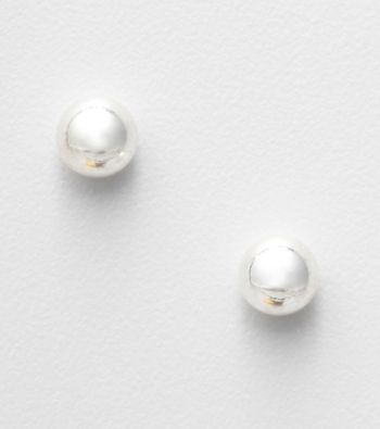 Napier® Silvertone Ball Stud Earrings