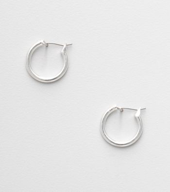 Napier® Silvertone Small Hoop Earrings