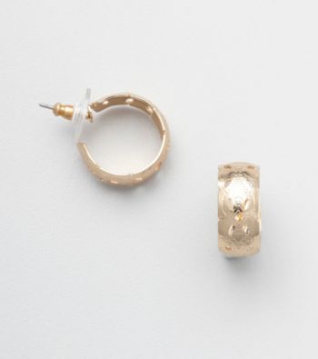 Napier® Goldtone Wide Hoop Earrings