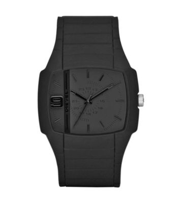 Diesel Men's Black Silcone Watch