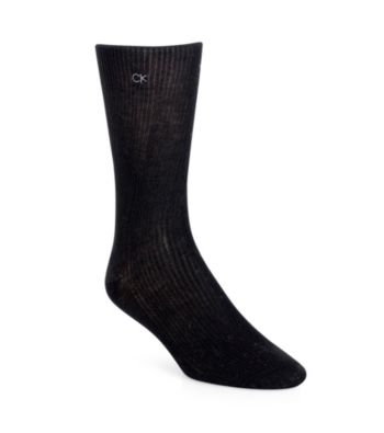 Calvin Klein Men's 3-Pack Ribbed Dress Socks