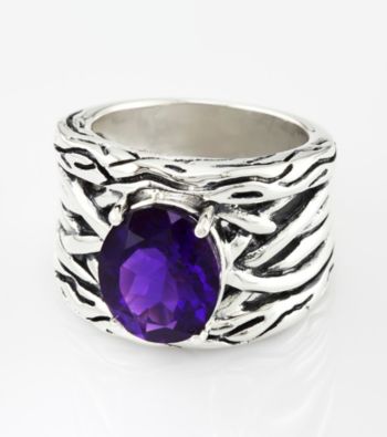 Effy® Sterling Silver Amethyst Ring