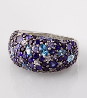 Effy® Sapphire and Blue Topaz Ring