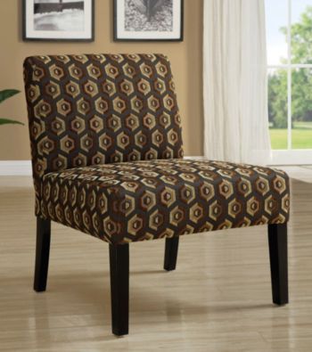 Monarch Diamondback Fabric Accent Chair