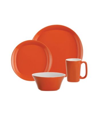 Rachael Ray® Orange Round and Square 16-pc. Dinnerware Set