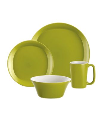 Rachael Ray® Green Round and Square 16-pc. Dinnerware Set