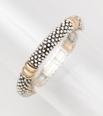 Napier® Two Tone Stretch Bangle Bracelet