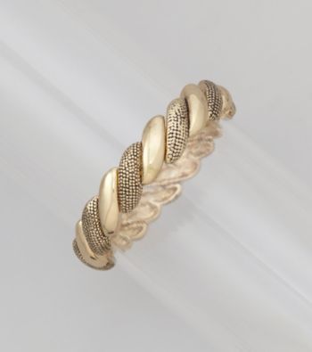 Napier® Goldtone Texture Stretch Bracelet