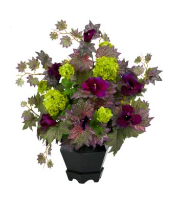 Nearly Natural® Morning Glory & Hydrangea Arrangement
