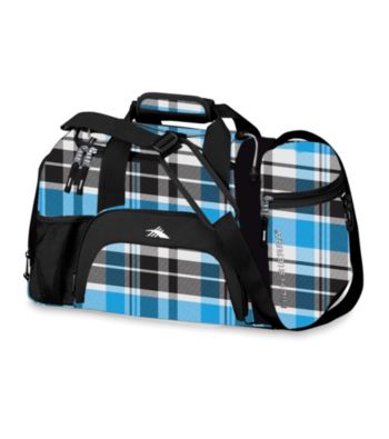 High Sierra® Switch Blade Cross-Sport Duffel - Blue-Black Crosshatch/Black