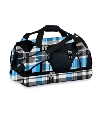 High Sierra® Crunk Trunk Cross-Sport Duffel - Blue-Black Crosshatch/Black