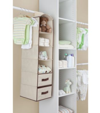 Delta Beige 4-Shelf Closet Storage with Drawers