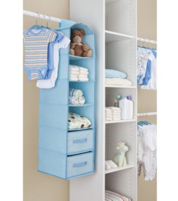 Delta Blue 4-Shelf Closet Storage with Drawers