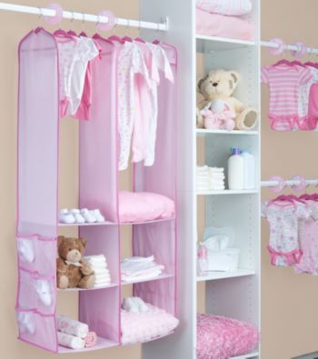 Delta Pink Vertical Closet Organizer