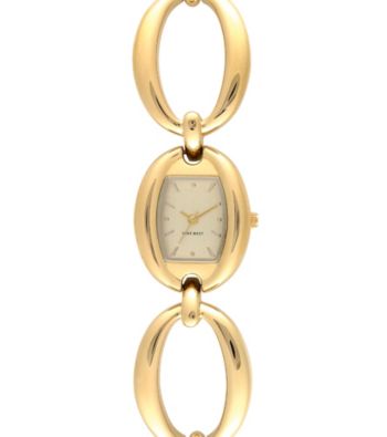 Nine West® Oval Bracelet Watch - Gold