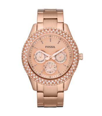 Fossil® Women's Rose Goldtone Stella Stainless Steel Watch