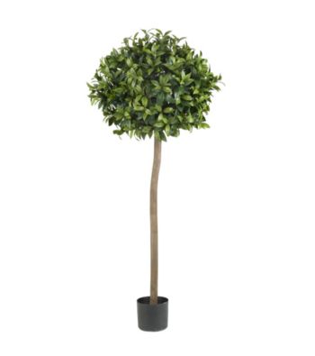 Nearly Natural® 5' Sweet Bay Ball Topiary Silk Tree