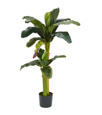 Nearly Natural® 5' and 3' Banana Silk Tree with Bananas