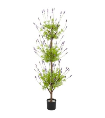 Nearly Natural® 4' Lavender Topiary Silk Tree