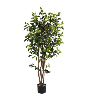 Nearly Natural® 5' Ficus Bushy Silk Tree