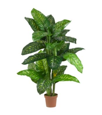 Nearly Natural® 5' Dieffenbachia Silk Plant (Real Touch)