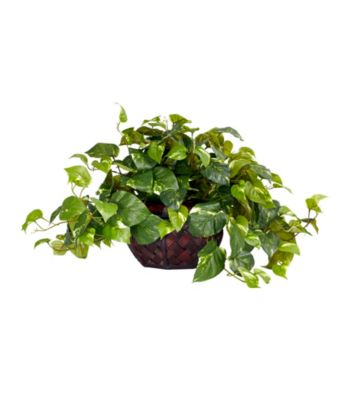 Nearly Natural® Pothos with Decorative Vase Silk Plant