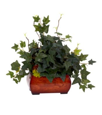 Nearly Natural® Puff Ivy with Chest Silk Plant