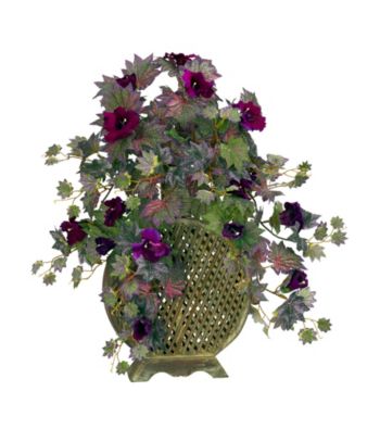 Nearly Natural® Morning Glory with Decorative Vase Silk Plant