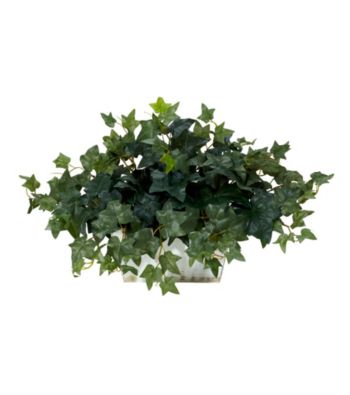 Nearly Natural® Ivy with White Wash Planter Silk Plant