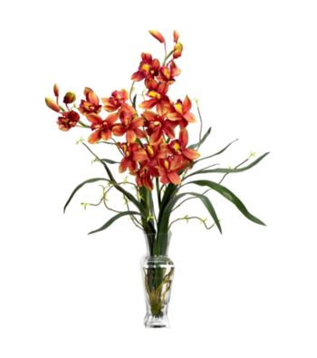 Nearly Natural® Cymbidium Silk Flower Arrangement