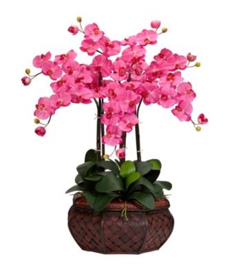 Nearly Natural® Large Phalaenopsis Silk Flower Arrangement