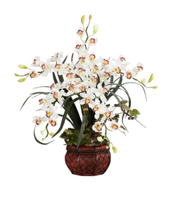 Nearly Natural® with Decorative Vase Silk Arrangement