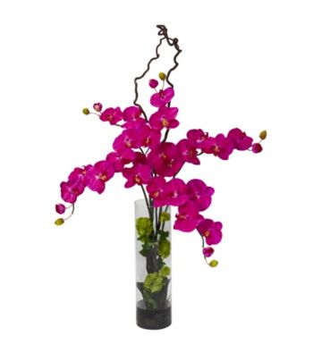 Nearly Natural® Giant Phalaenopsis & Hydrangea Silk Flower Arrangement