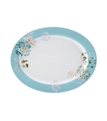 Mikasa® Silk Floral Teal Oval Platter