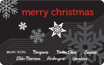 Gift Card - Merry Christmas snowflakes