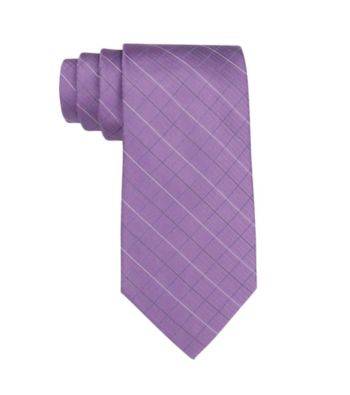 Calvin Klein Men's Etched Windowpane Tie
