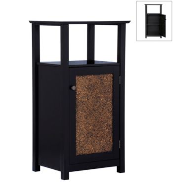 Elegant Home Fashions® Buckingham Floor Cabinet - 1 Door/1 Open Shelf - Dark Espresso