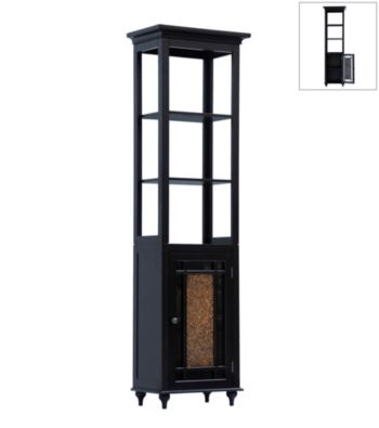 Elegant Home Fashions® Windsor Linen Tower - Dark Espresso