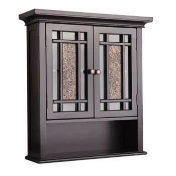 Elegant Home Fashions® Windsor Wall Cabinet - 2 Doors/1 Shelf - Dark Espresso