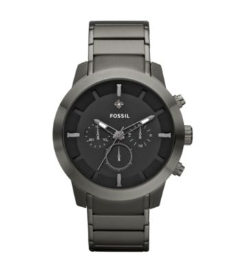 Fossil® Men's Gunmetal Stainless Steel Watch
