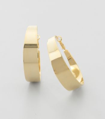 Vince Camuto™ Goldtone Wedding Band Hoop Earrings