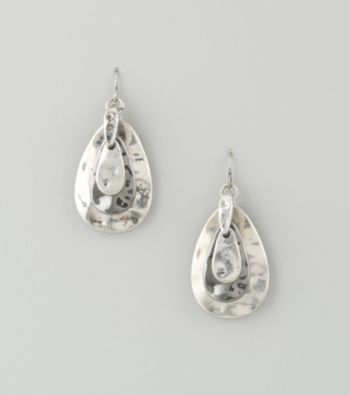 Laura Ashley Layered Teardrop Earrings