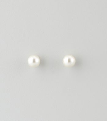 Studio Works® 8mm White Pearl Stud Earrings