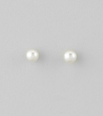 Studio Works® 4mm White Pearl Stud Earrings